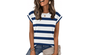 Zeagoo Women's Casual Cap Sleeve Tops
